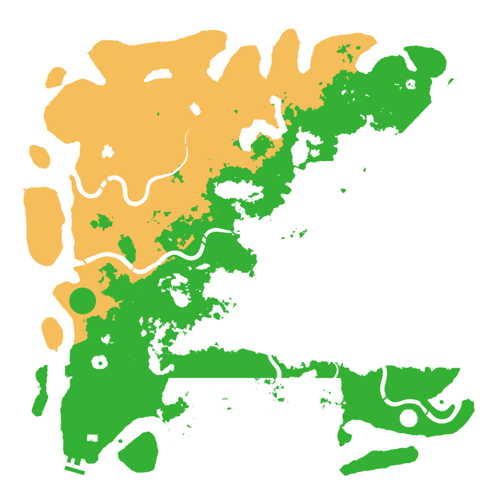 Biome Rust Map: Procedural Map, Size: 5000, Seed: 451157514