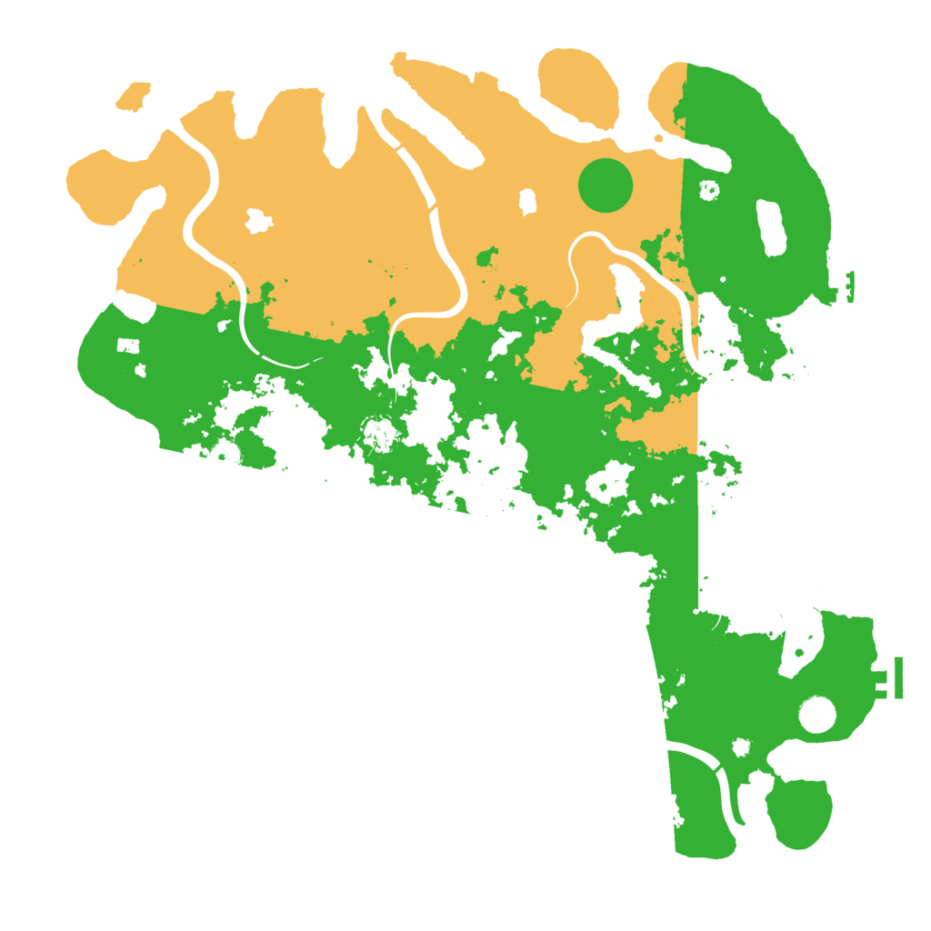 Biome Rust Map: Procedural Map, Size: 4500, Seed: 613915046