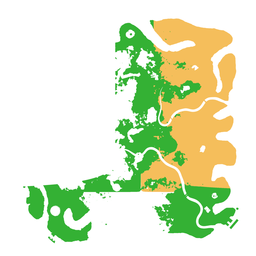 Biome Rust Map: Procedural Map, Size: 4500, Seed: 395971789