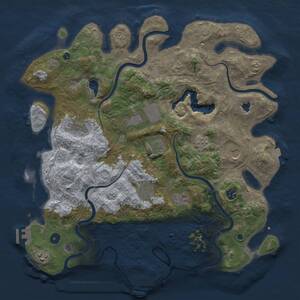 Thumbnail Rust Map: Procedural Map, Size: 4250, Seed: 703010718, 15 Monuments