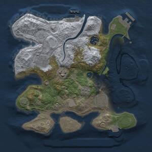 Thumbnail Rust Map: Procedural Map, Size: 2700, Seed: 227057, 11 Monuments