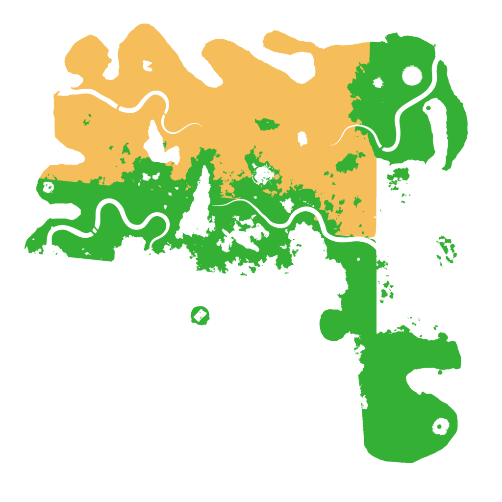 Biome Rust Map: Procedural Map, Size: 4500, Seed: 890760708