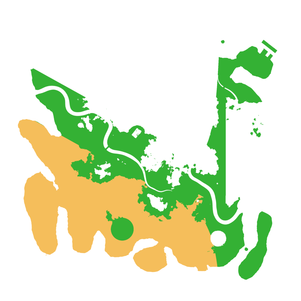 Biome Rust Map: Procedural Map, Size: 3500, Seed: 6053