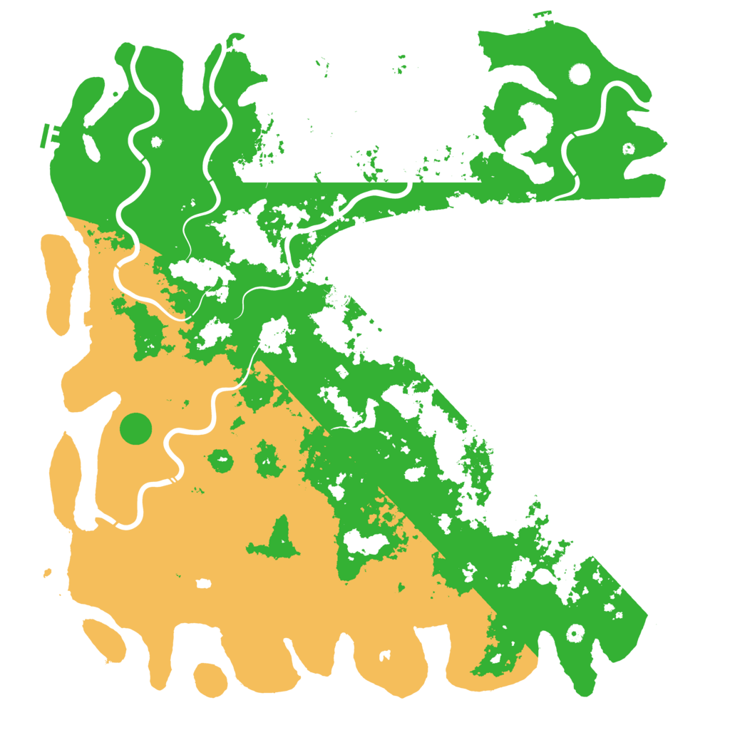 Biome Rust Map: Procedural Map, Size: 6000, Seed: 1492245015