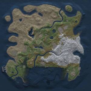 Thumbnail Rust Map: Procedural Map, Size: 4000, Seed: 1432924091, 16 Monuments