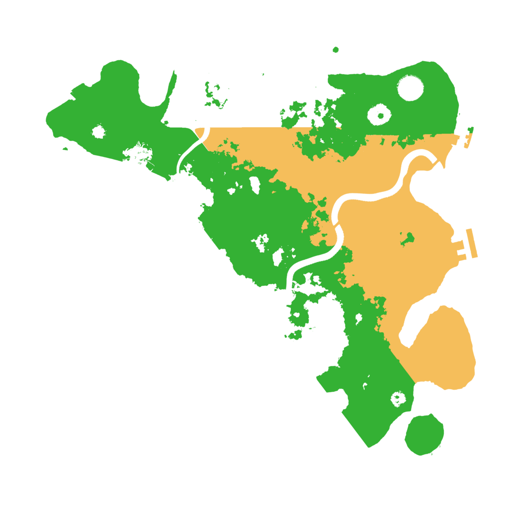 Biome Rust Map: Procedural Map, Size: 3500, Seed: 888452603