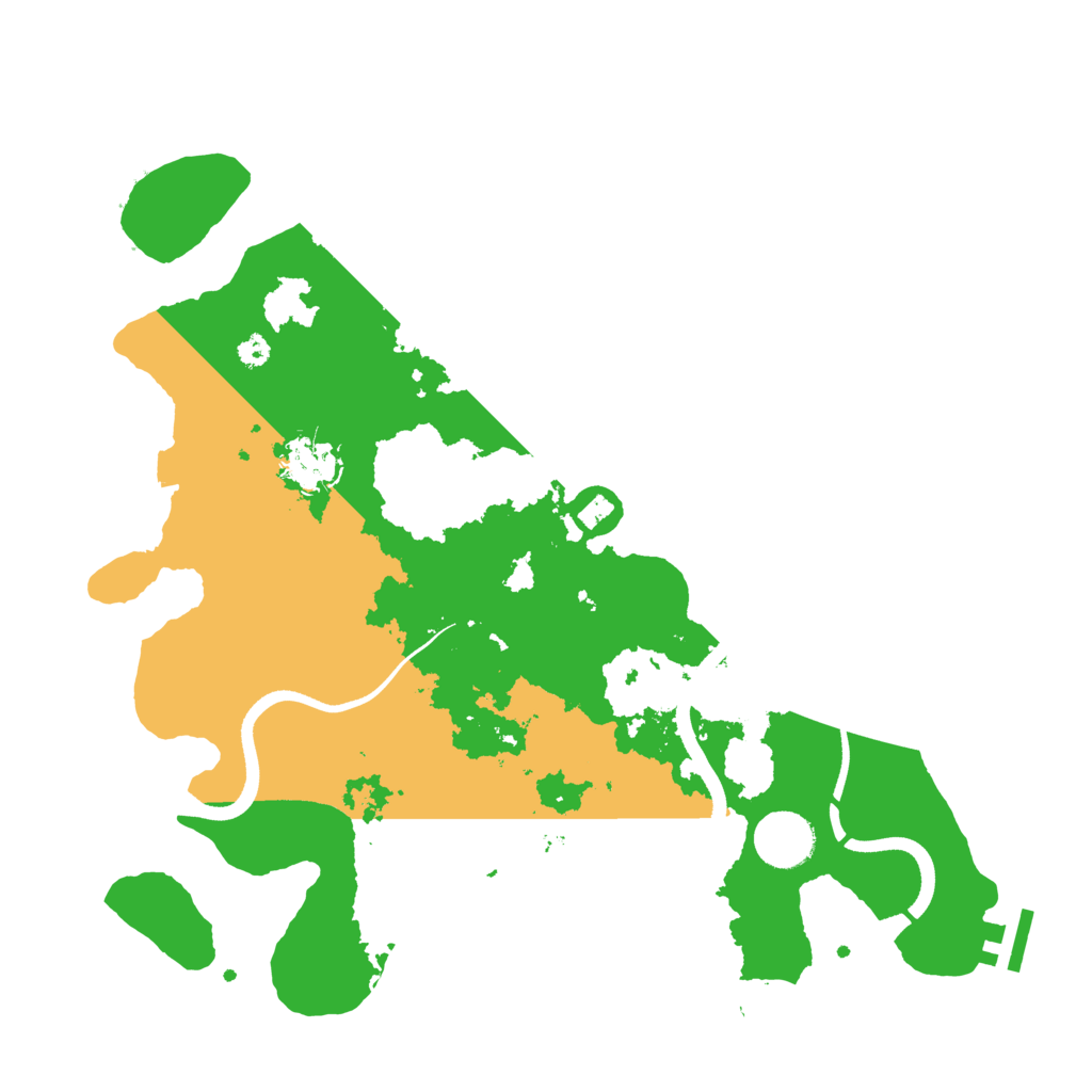 Biome Rust Map: Procedural Map, Size: 3500, Seed: 626392714