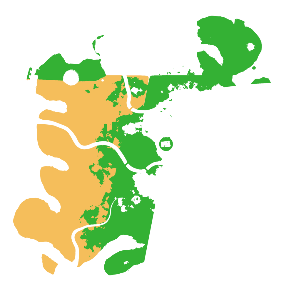 Biome Rust Map: Procedural Map, Size: 3500, Seed: 1271427