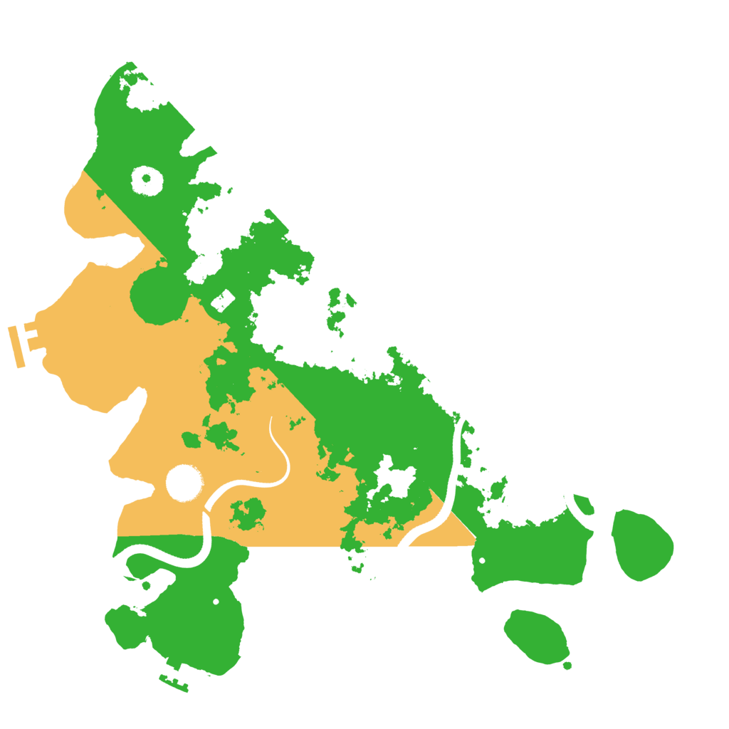 Biome Rust Map: Procedural Map, Size: 3500, Seed: 378452483