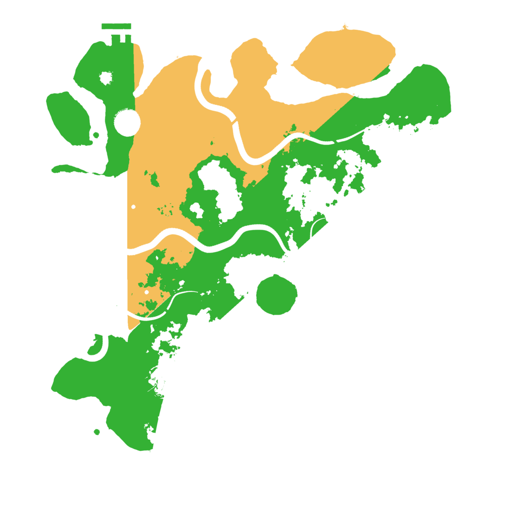 Biome Rust Map: Procedural Map, Size: 3500, Seed: 968243206