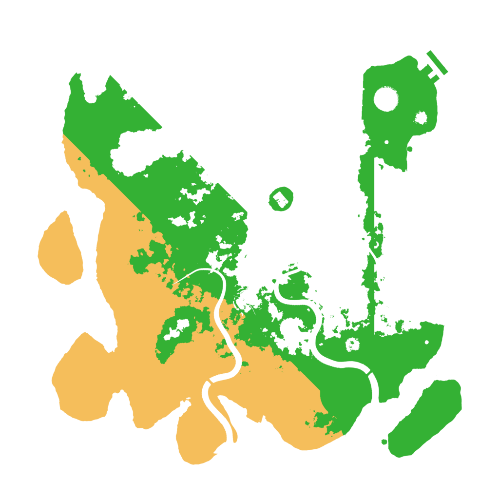 Biome Rust Map: Procedural Map, Size: 3600, Seed: 36464