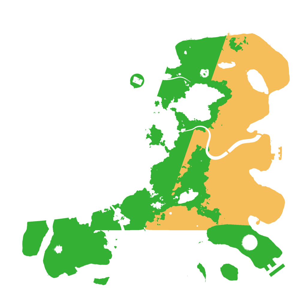 Biome Rust Map: Procedural Map, Size: 3500, Seed: 67368126