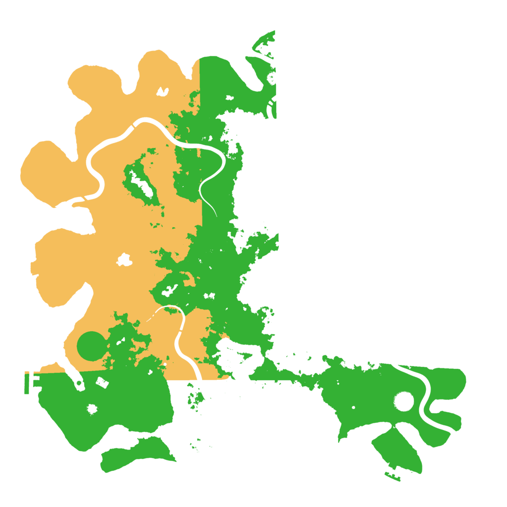 Biome Rust Map: Procedural Map, Size: 4500, Seed: 1999216012