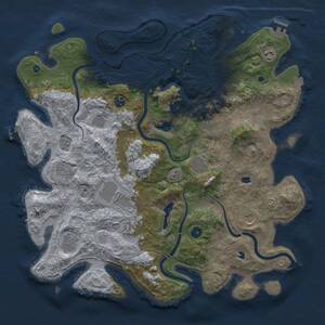 Thumbnail Rust Map: Procedural Map, Size: 4500, Seed: 856777060, 17 Monuments