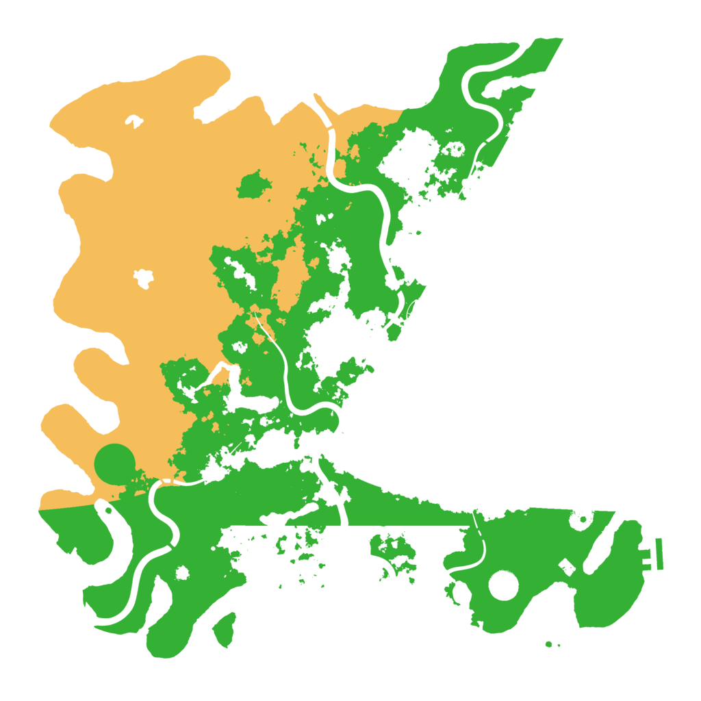 Biome Rust Map: Procedural Map, Size: 4500, Seed: 1345289046