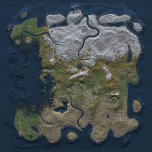 Thumbnail Rust Map: Procedural Map, Size: 4250, Seed: 1552361845, 16 Monuments