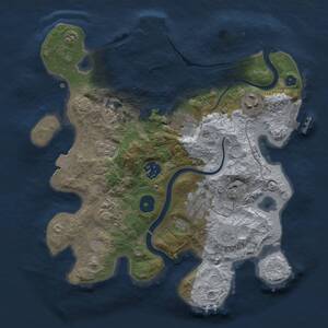 Thumbnail Rust Map: Procedural Map, Size: 3000, Seed: 303920324, 12 Monuments