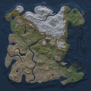 Thumbnail Rust Map: Procedural Map, Size: 4500, Seed: 288642128, 16 Monuments