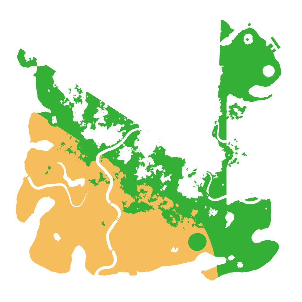 Biome Rust Map: Procedural Map, Size: 4500, Seed: 288642128