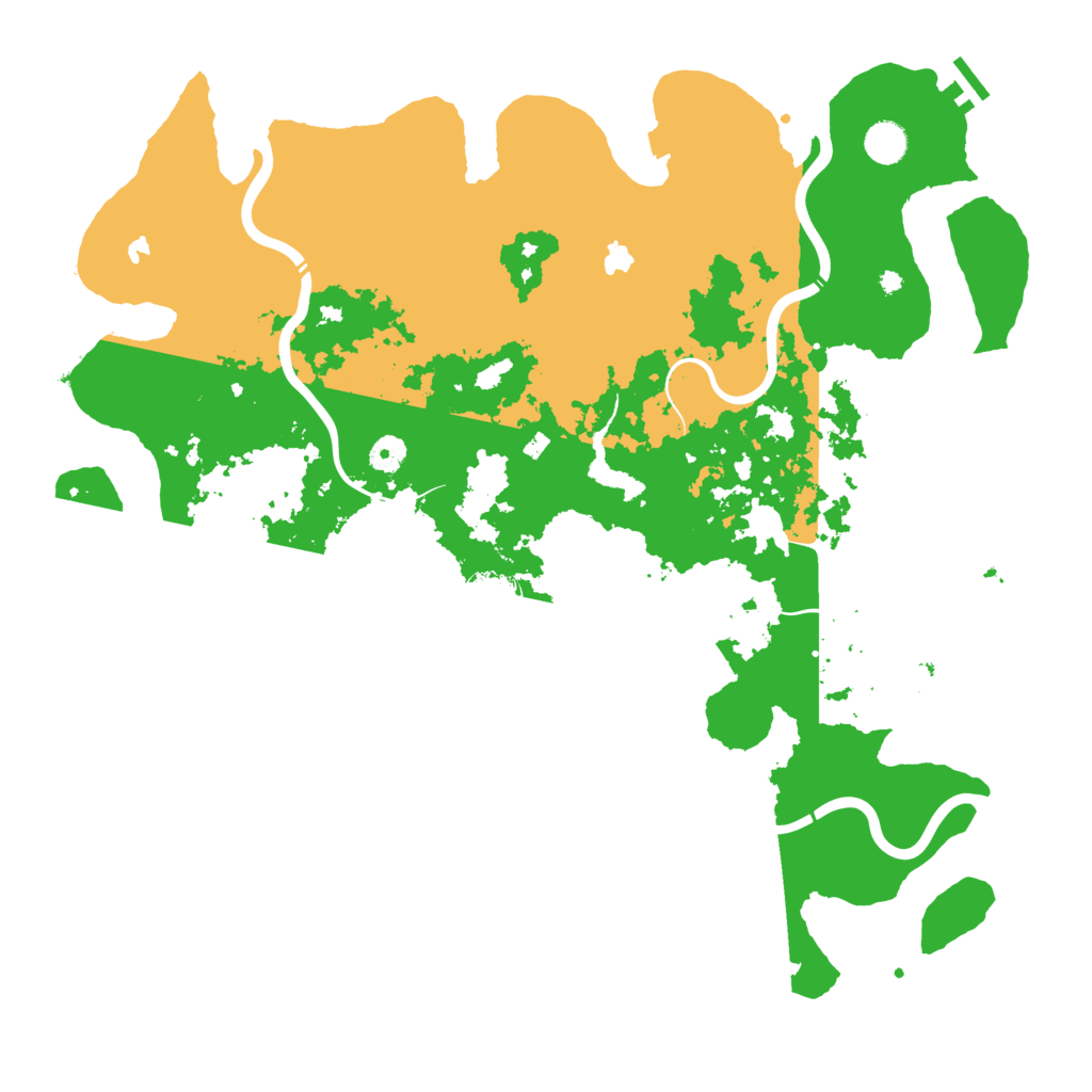 Biome Rust Map: Procedural Map, Size: 4500, Seed: 793804457