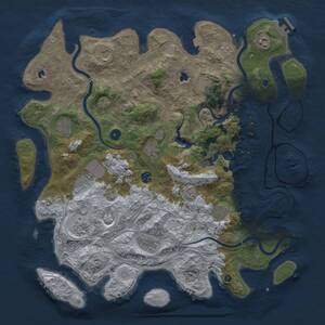 Thumbnail Rust Map: Procedural Map, Size: 4500, Seed: 793804457, 16 Monuments