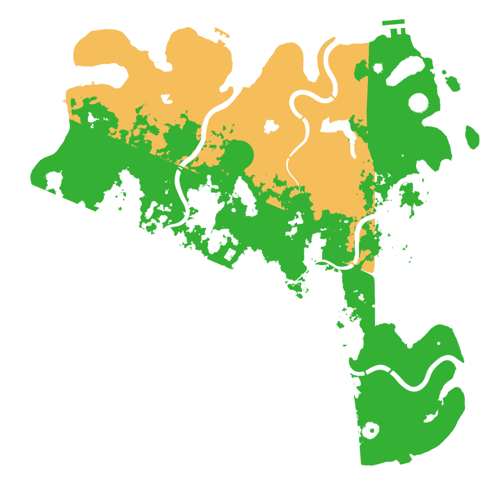 Biome Rust Map: Procedural Map, Size: 4500, Seed: 252