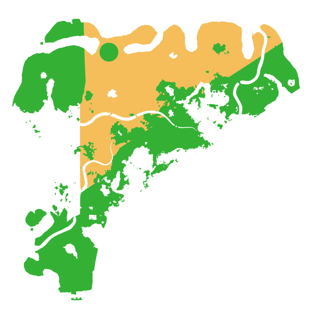Biome Rust Map: Procedural Map, Size: 4500, Seed: 43599738