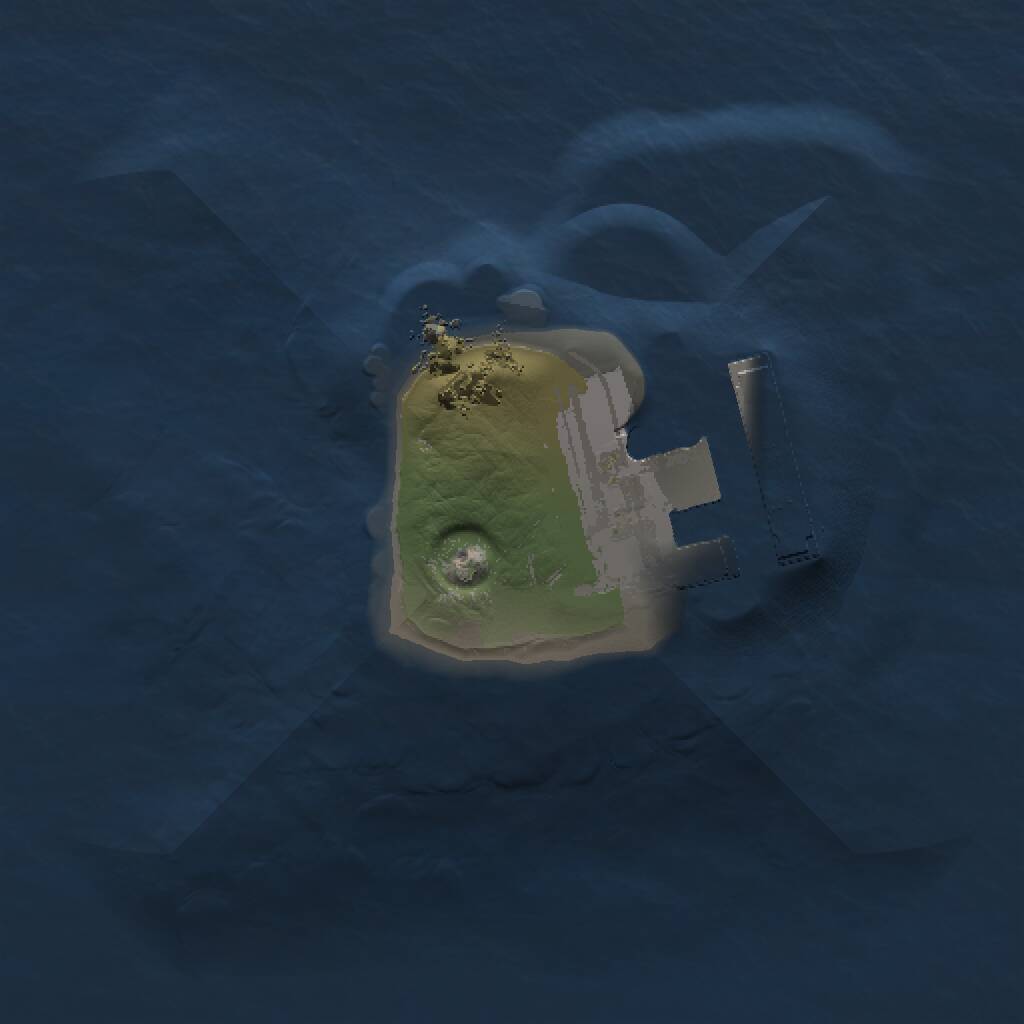 Rust Map: Procedural Map, Size: 1000, Seed: 1070272364, 2 Monuments