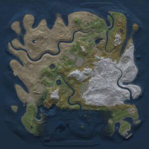 Thumbnail Rust Map: Procedural Map, Size: 4200, Seed: 192871, 16 Monuments