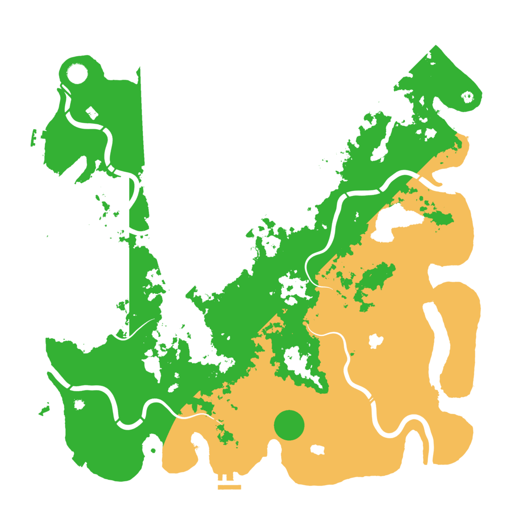 Biome Rust Map: Procedural Map, Size: 4500, Seed: 541075932