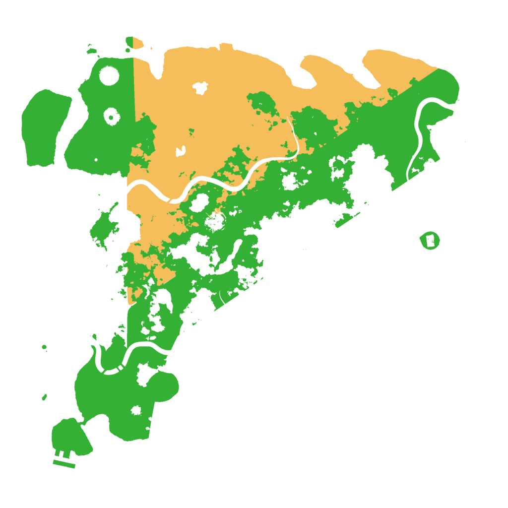 Biome Rust Map: Procedural Map, Size: 4600, Seed: 16