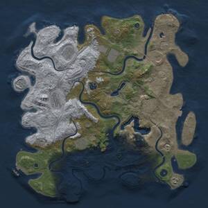 Thumbnail Rust Map: Procedural Map, Size: 4250, Seed: 1202214553, 15 Monuments