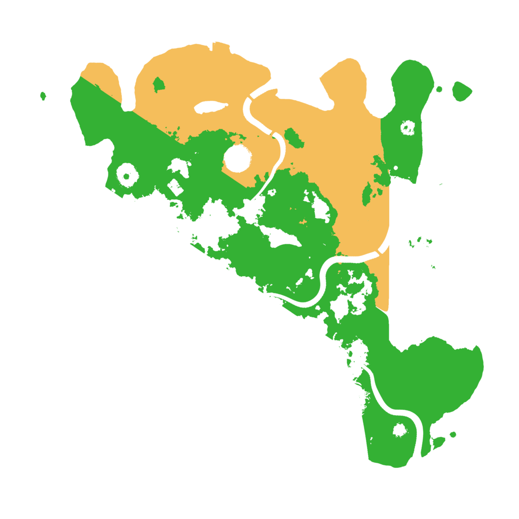 Biome Rust Map: Procedural Map, Size: 3500, Seed: 74910