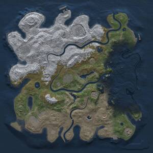 Thumbnail Rust Map: Procedural Map, Size: 4000, Seed: 476395096, 15 Monuments