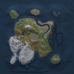 Thumbnail Rust Map: Procedural Map, Size: 2200, Seed: 262256252, 4 Monuments