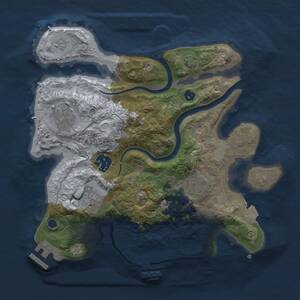 Thumbnail Rust Map: Procedural Map, Size: 2800, Seed: 1962882285, 11 Monuments