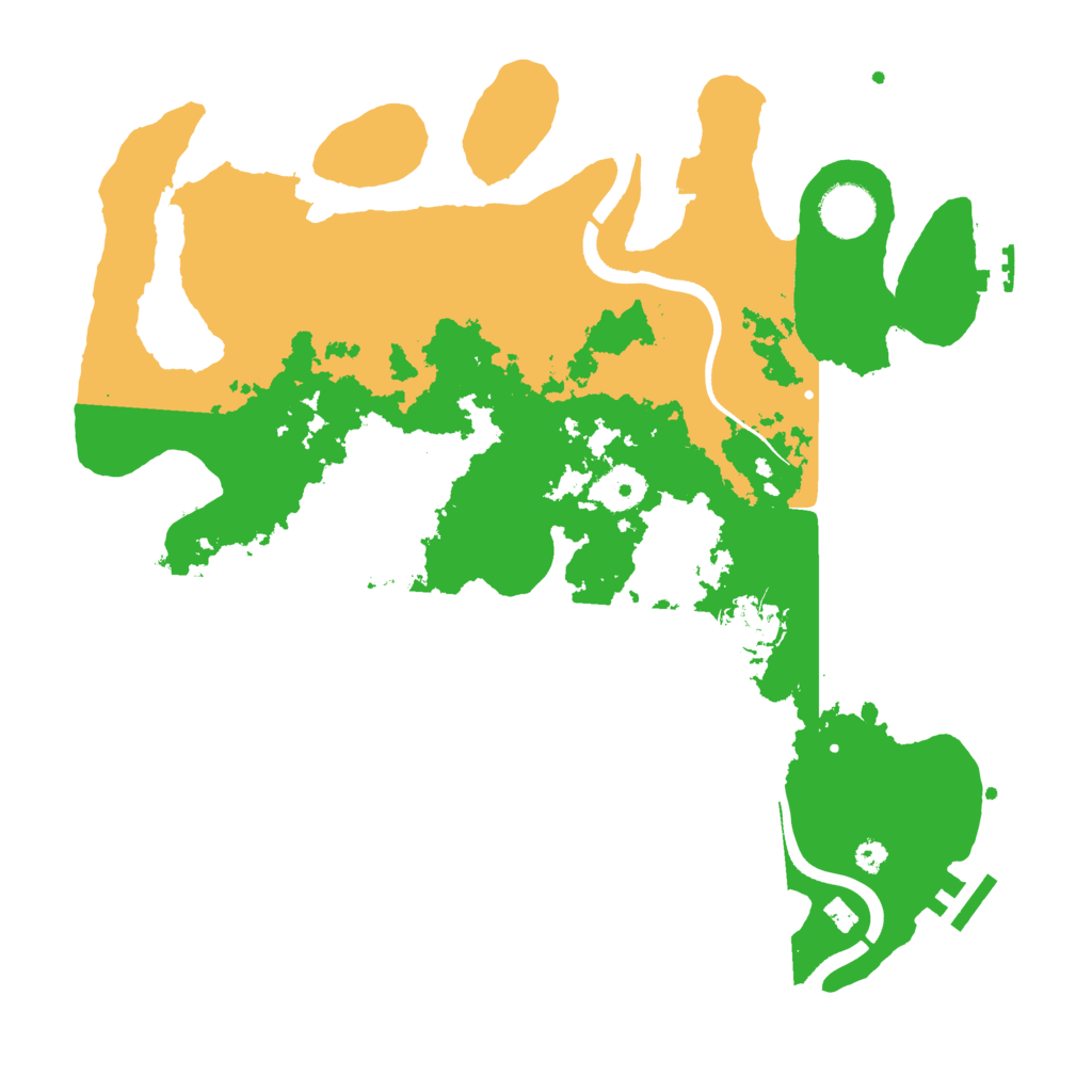 Biome Rust Map: Procedural Map, Size: 3500, Seed: 1763697608