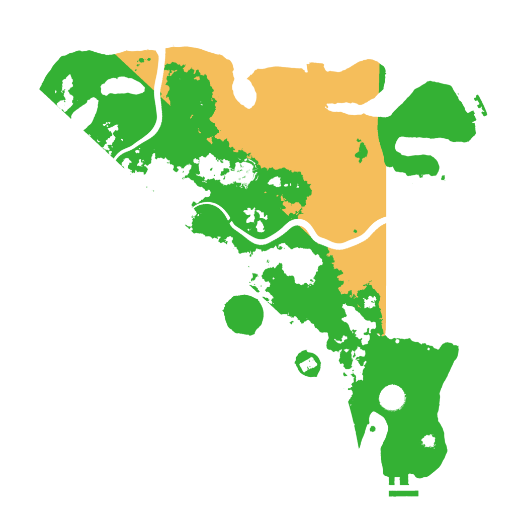 Biome Rust Map: Procedural Map, Size: 3500, Seed: 42657845