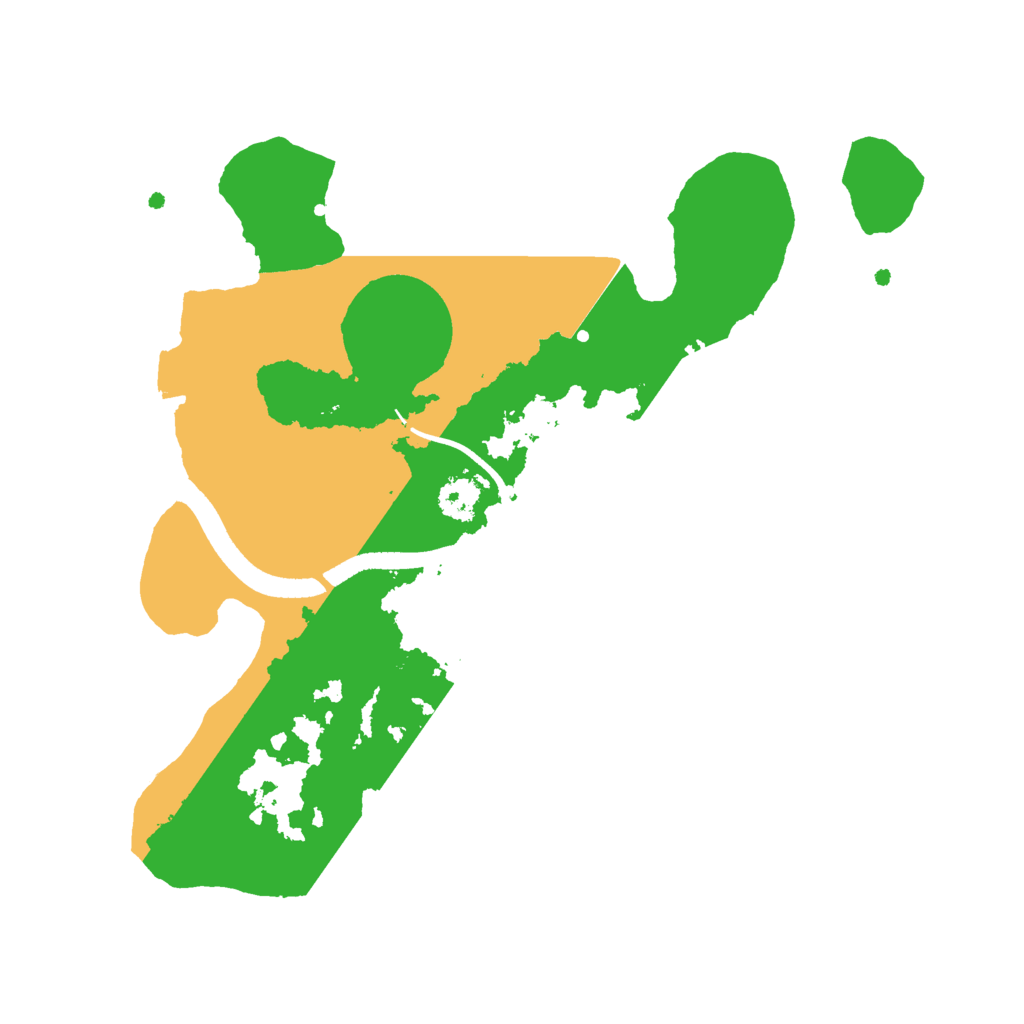 Biome Rust Map: Procedural Map, Size: 2500, Seed: 406364