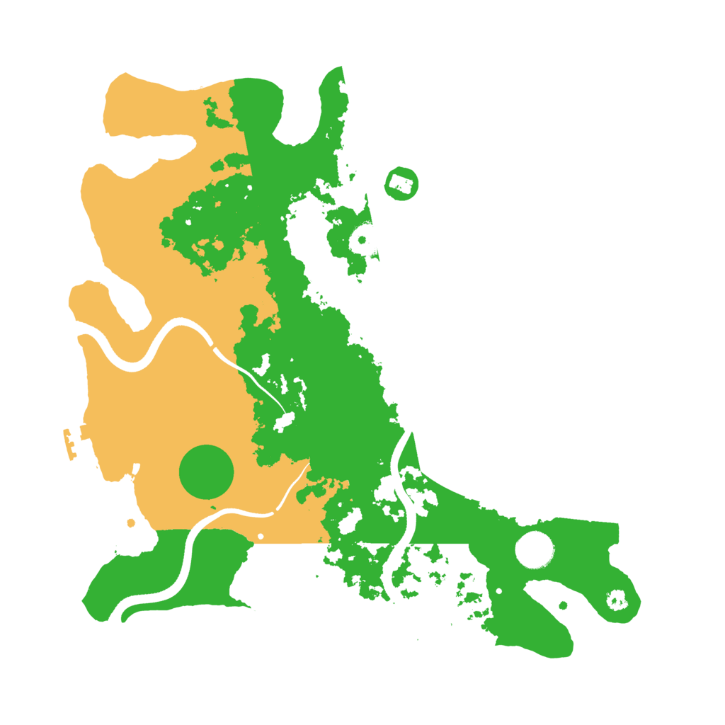 Biome Rust Map: Procedural Map, Size: 3500, Seed: 457686