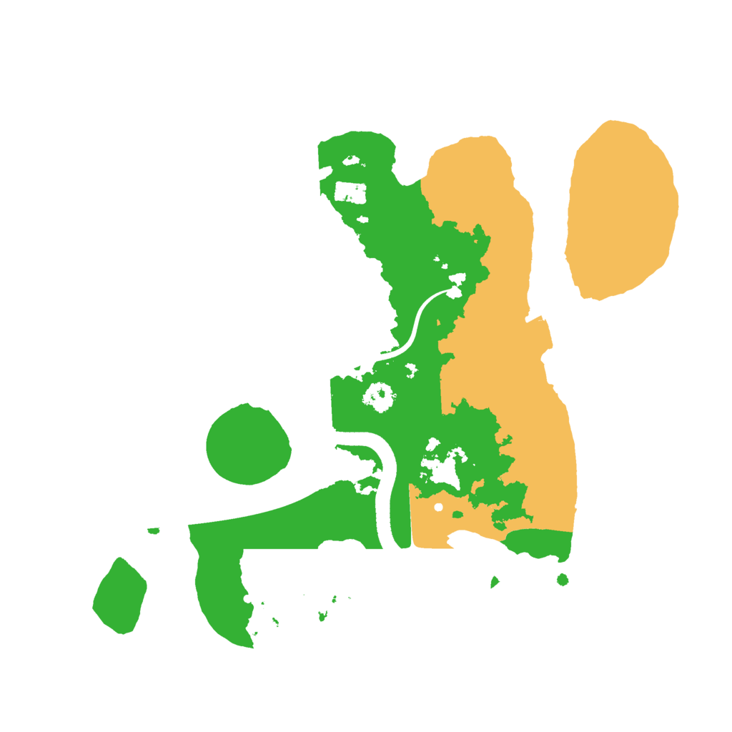 Biome Rust Map: Procedural Map, Size: 2500, Seed: 860434713