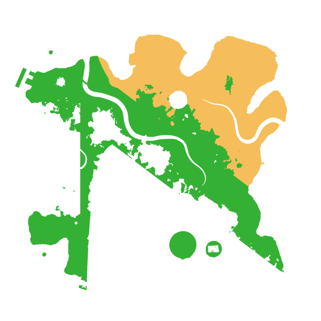 Biome Rust Map: Procedural Map, Size: 3200, Seed: 306688671