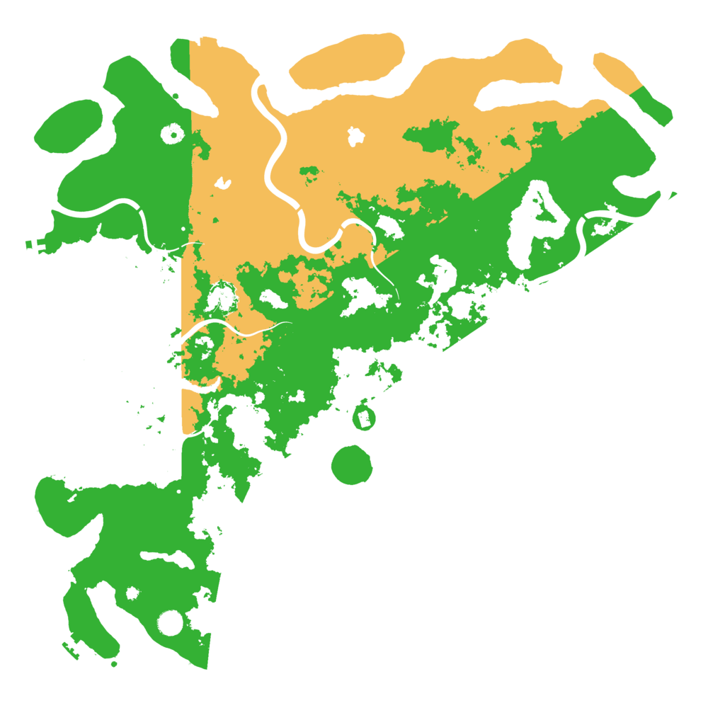 Biome Rust Map: Procedural Map, Size: 5000, Seed: 1075090582