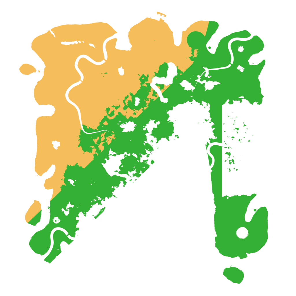 Biome Rust Map: Procedural Map, Size: 4500, Seed: 461300625
