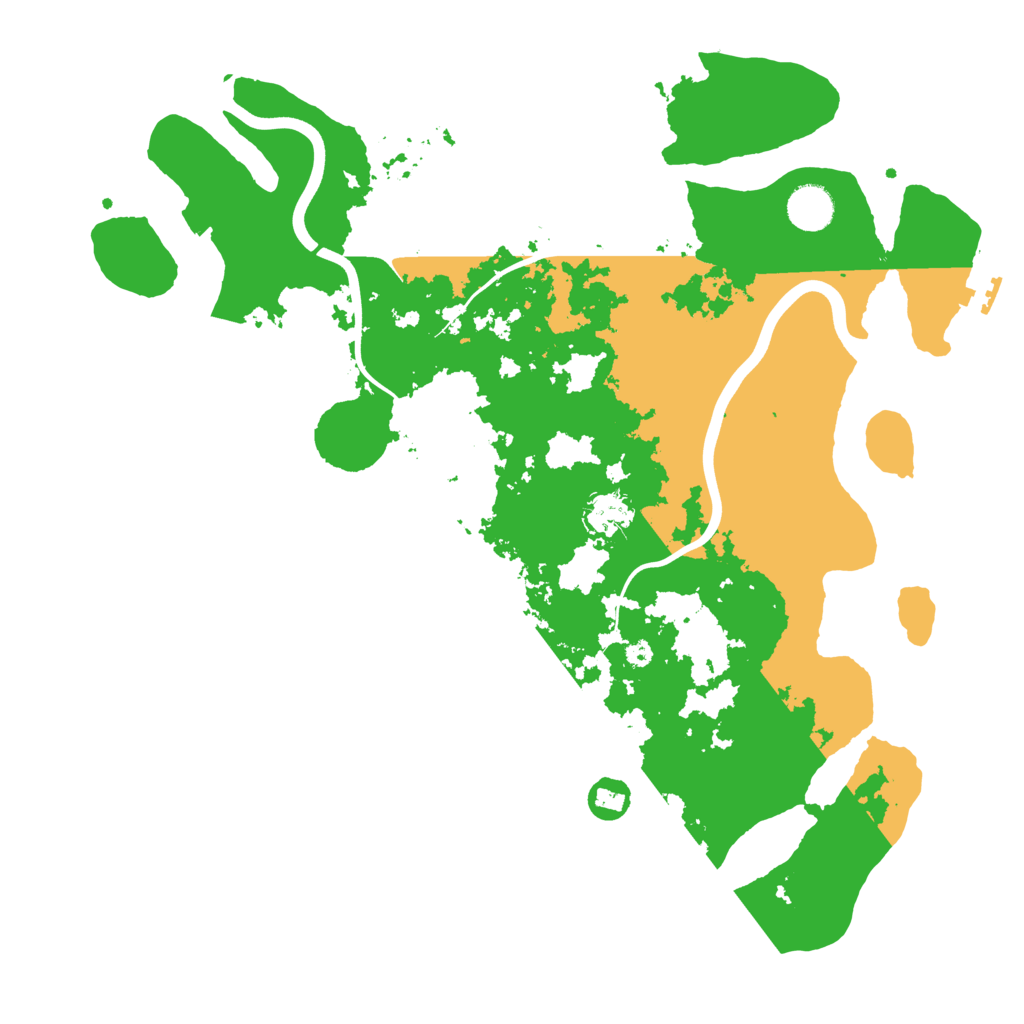 Biome Rust Map: Procedural Map, Size: 3900, Seed: 20210107