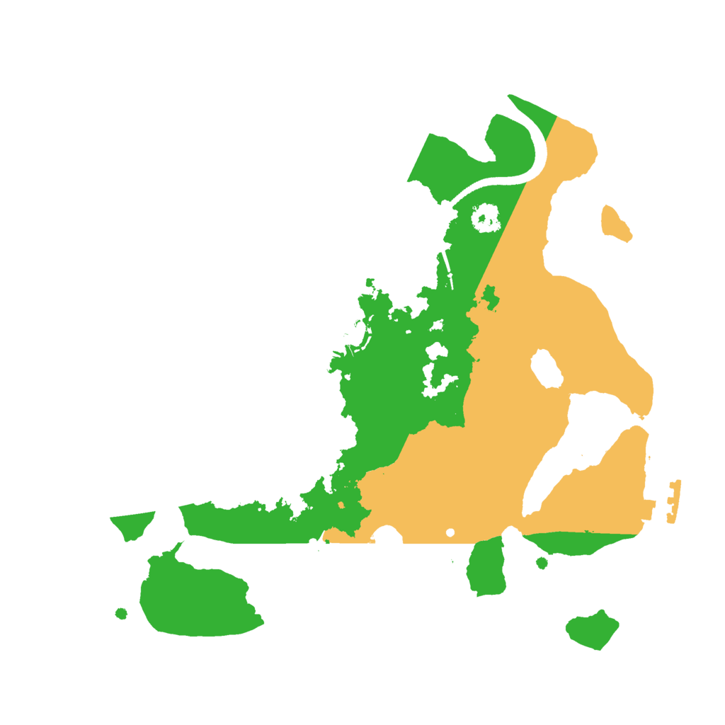 Biome Rust Map: Procedural Map, Size: 2500, Seed: 111945614