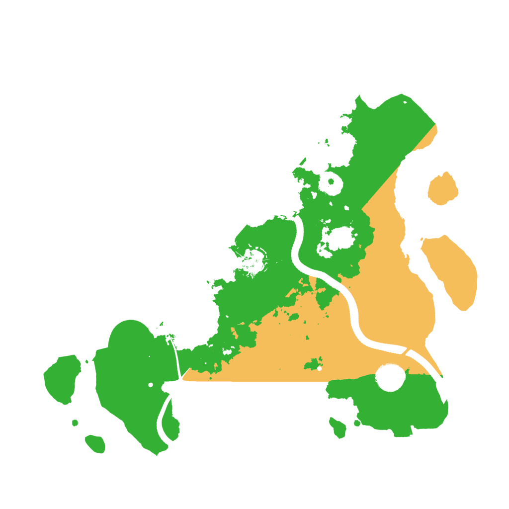Biome Rust Map: Procedural Map, Size: 3200, Seed: 47231492