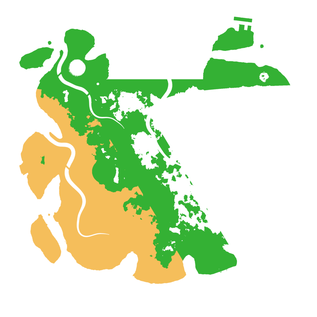 Biome Rust Map: Procedural Map, Size: 3500, Seed: 931840737