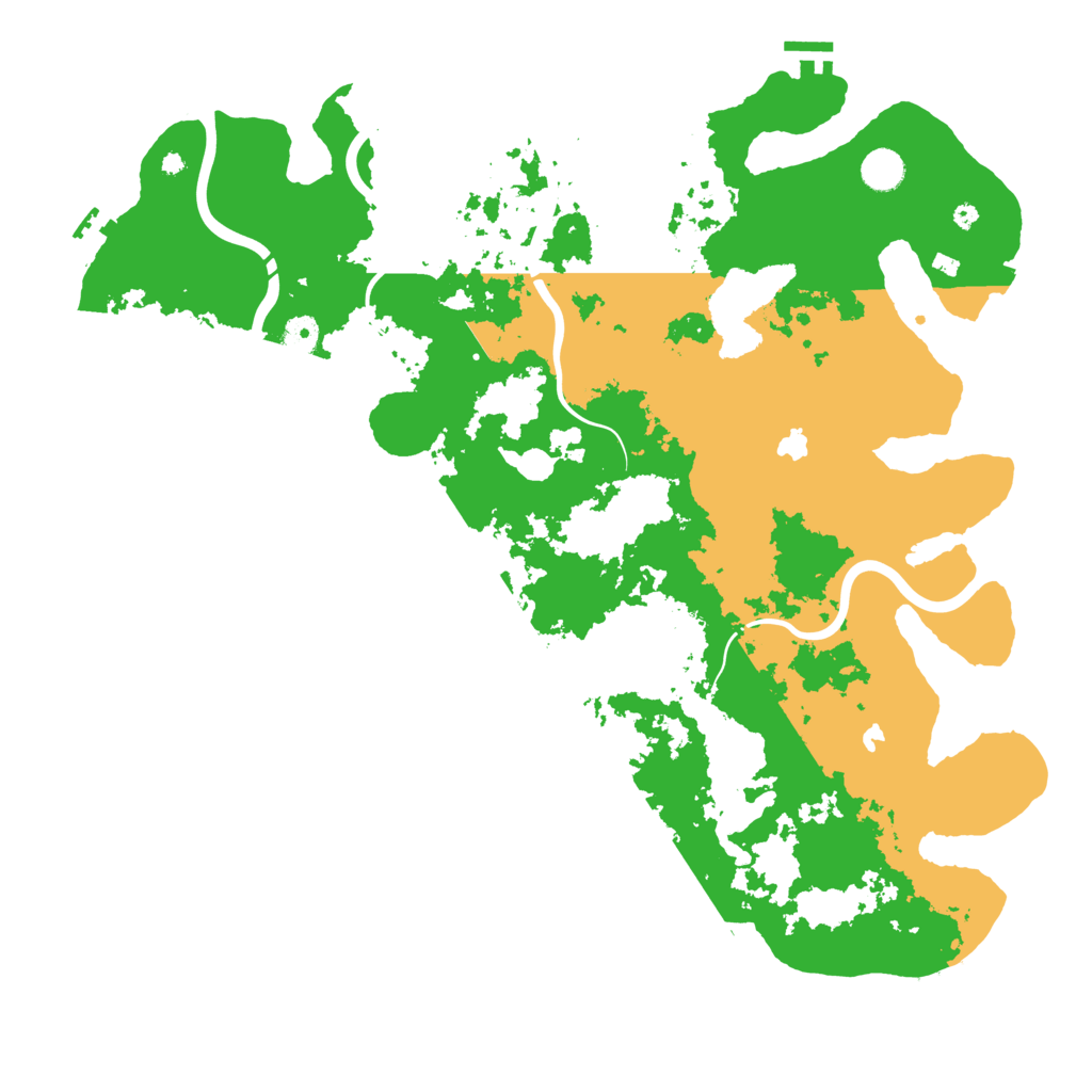 Biome Rust Map: Procedural Map, Size: 4500, Seed: 490385517