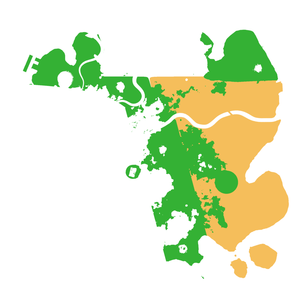 Biome Rust Map: Procedural Map, Size: 3500, Seed: 1251392269